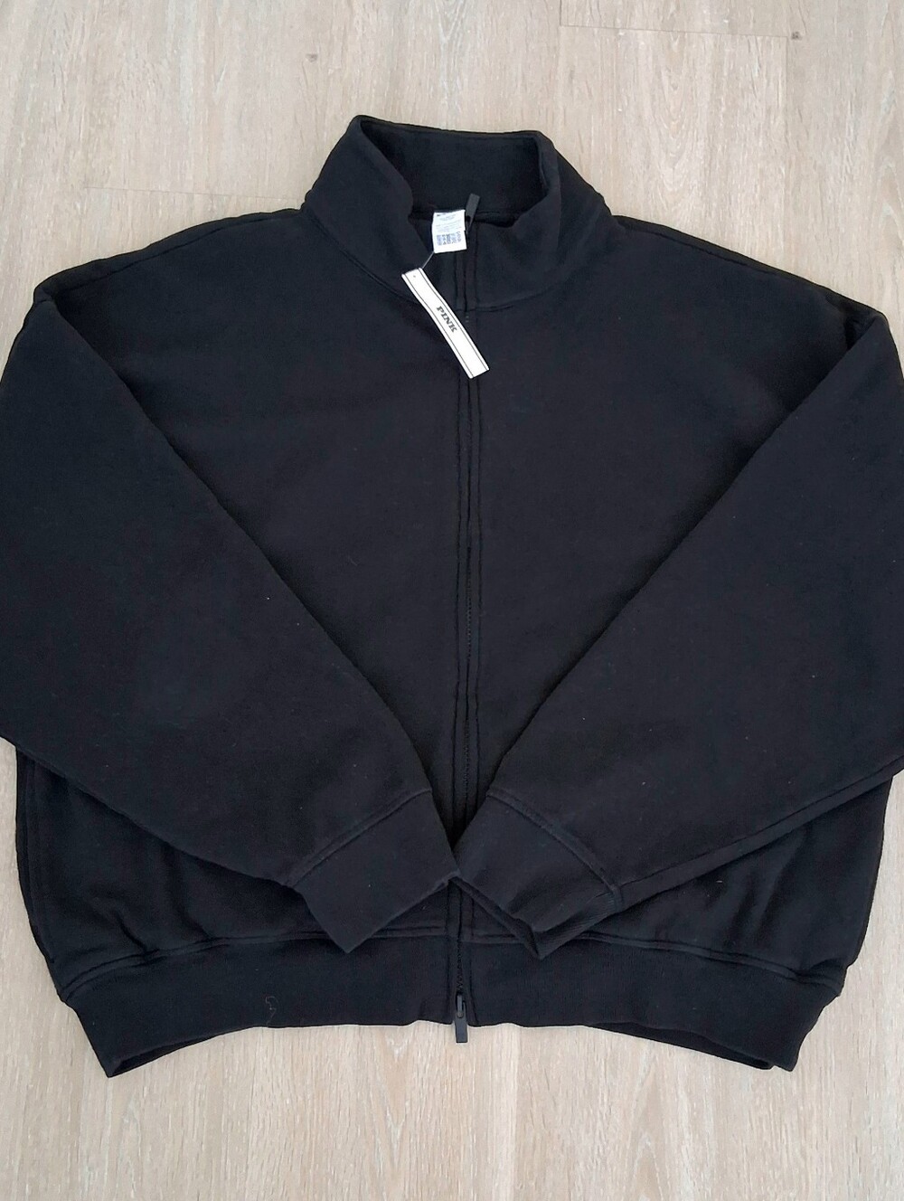 PINK Victoria's Secret Ivy Fleece Full-zip Sweatshirt Size XL - Picture 2 of 4